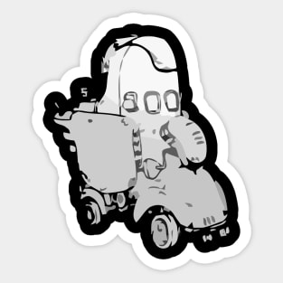 robot doodle monster 01 Sticker